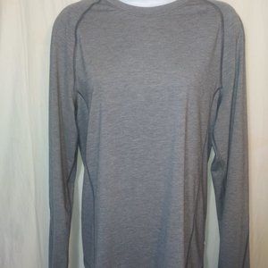 Lululemon Long Sleeve Athletica Stretch Top Gray L / XL